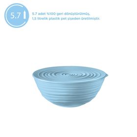 Guzzini Tierra M Kapaklı Mavi Salata Kasesi
