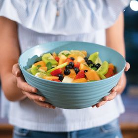 Guzzini Tierra M Kapaklı Mavi Salata Kasesi