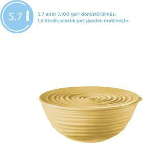Guzzini Tierra M Kapaklı Sarı Salata Kasesi
