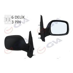 Gva 1016130 Kangoo 01 Elektrik Isıtmalı Asferik Sağ Dış Dikiz Aynası