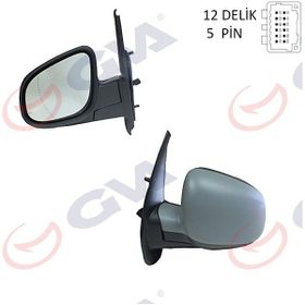Gva 1016321 Kangoo-Citan13 Elektrik Isıtmalı Astarlı Asferik Sol Dış Dikiz Aynası