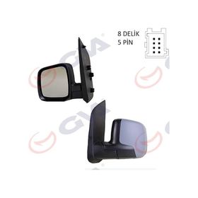 Gva 1029333 Fiorino-Bipper-Nemo 07 Elektrik Isıtmalı Astarlı Konveks Sol Dış Dikiz Aynası