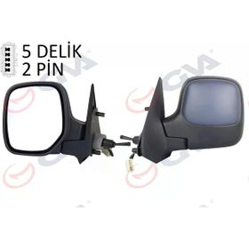 Gva 1045105 Berlingo-Partner 97 Astarlı Mekanik Isıtmalı Konveks Sol Dış Dikiz Aynası