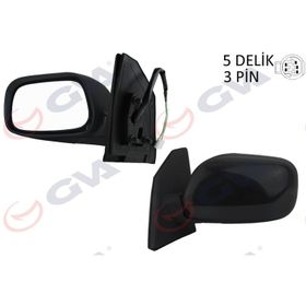 Gva 1071122 Corolla 02 Elektrikli Konveks Sol Dış Dikiz Aynası