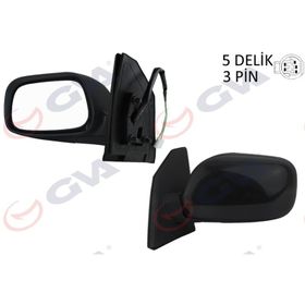 Gva 1071122 Corolla 02 Elektrikli Konveks Sol Dış Dikiz Aynası