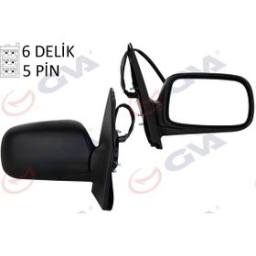 Gva 1071202 Yaris 99 Elektrikli Isıtmalı Konveks Sağ Dış Dikiz Aynası