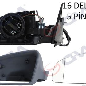 Gva 1075955 A3 03 3 Kapılı Elektrikli Isıtmalı Sol Dış Dikiz Aynası