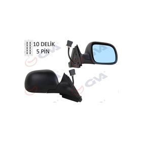 Gva 1075968 A3 96-00 Elektrik Isıtmalı Mavi Cam Konveks Sağ Dış Dikiz Aynası