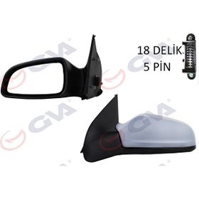 Gva 1090150 Astra H 04 Elektrikli Isıtmalı Astarlı Asferik Sol Dış Dikiz Aynası