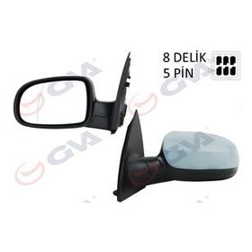 Gva 1090216 Corsa C 01 Elektrikli Isıtmalı Astarlı Asferik Sol Dış Dikiz Aynası