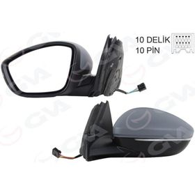 Gva 1090232 208 19 Corsa F 19 10H10P Sol Dış Dikiz Aynası