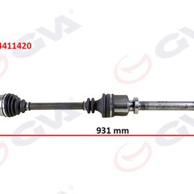 Gva 4411420 Sağ Megane 3-Fluence 1.5 Dci 6 Vites 09 931 mm Komple Aks