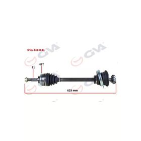 Gva 4414131 Sol Clio II 1.5 Dci 98-05 Abs'li 44 Diş 629 mm Yaylı Komple Aks