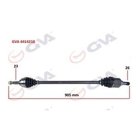 Gva 4414210 Sağ Symbol-Thalia/Logan II 1.5 Dci 12- Abs'li Komple Aks