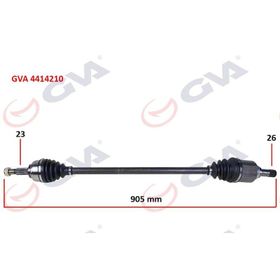 Gva 4414210 Sağ Symbol-Thalia/Logan II 1.5 Dci 12- Abs'li Komple Aks