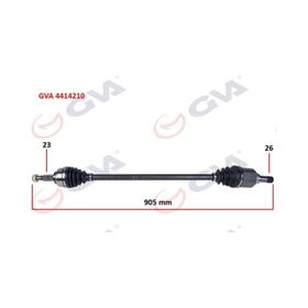 Gva 4414210 Sağ Symbol-Thalia/Logan II 1.5 Dci 12- Abs'li Komple Aks