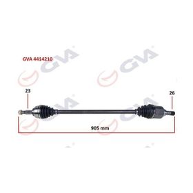 Gva 4414210 Sağ Symbol-Thalia/Logan II 1.5 Dci 12- Abs'li Komple Aks