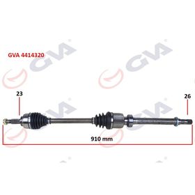 Gva 4414320 Sağ Clio IV 1.5 Dci 12- 75-90Hp Komple Aks