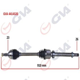 Gva 4414320 Sağ Clio IV 1.5 Dci 12- 75-90Hp Komple Aks