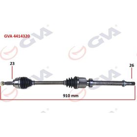 Gva 4414320 Sağ Clio IV 1.5 Dci 12- 75-90Hp Komple Aks