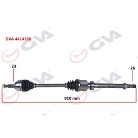 Gva 4414320 Sağ Clio IV 1.5 Dci 12- 75-90Hp Komple Aks
