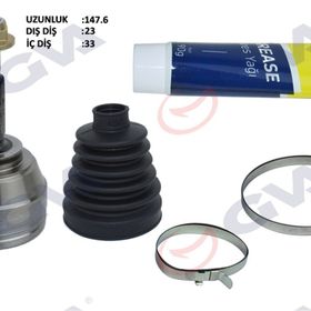 Gva 4414320K Clio IV 1.5 Dci 12- 75-90HP - 16- 110HP 6 Misketli 23X33x49 cm Dış Aks Kafası