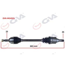 Gva 4414321 Sol Clio IV 1.5 Dci 12- 75-90Hp Komple Aks
