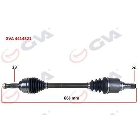 Gva 4414321 Sol Clio IV 1.5 Dci 12- 75-90Hp Komple Aks