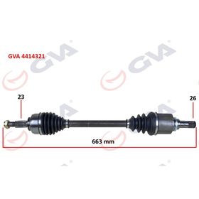 Gva 4414321 Sol Clio IV 1.5 Dci 12- 75-90Hp Komple Aks