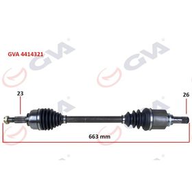 Gva 4414321 Sol Clio IV 1.5 Dci 12- 75-90Hp Komple Aks