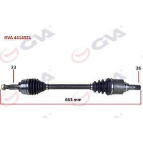 Gva 4414321 Sol Clio IV 1.5 Dci 12- 75-90Hp Komple Aks