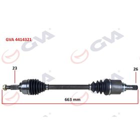 Gva 4414321 Sol Clio IV 1.5 Dci 12- 75-90Hp Komple Aks