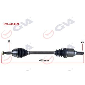 Gva 4414321 Sol Clio IV 1.5 Dci 12- 75-90Hp Komple Aks