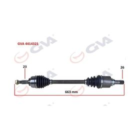 Gva 4414321 Sol Clio IV 1.5 Dci 12- 75-90Hp Komple Aks