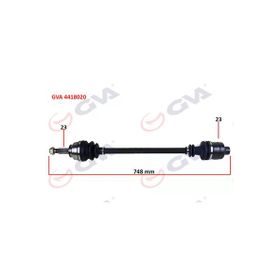 Gva 4418020 Sağ Laguna I 1.6 16 V 93-01 747 mm Komple Aks