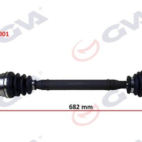 Gva 4419001 Sol Dacia Logan-Sandero 1.5 Dci 04-12 682 mm Komple Aks