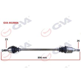 Gva 4419004 Ön Komple Sağ Clio IV-Symbol 1.5 Dci 12 Logan II-Sandero II-Stepway 1.5 Dci 10 Aks