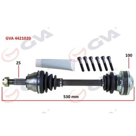 Gva 4421020 Sağ Palio-Albea 1.3 Mtj 03-07 530 mm Komple Aks