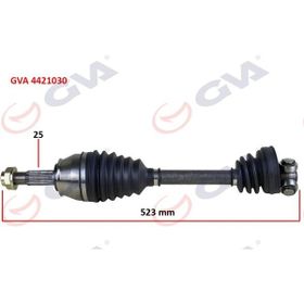 Gva 4421030 Sağ Palio-Albea-Doblo 1.3 Mtj 06 Kisa Tip 523 mm Komple Aks
