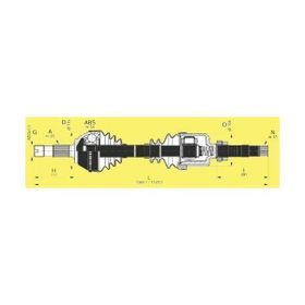 Gva 4427003 Sağ Ducato-Boxer-Jumper 2.5 D 94-02 18Q Abs'li 54 Diş 1085 mm Komple Aks