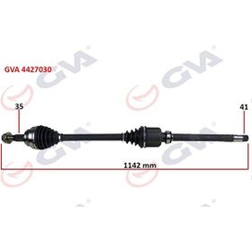 Gva 4427030 Sağ Ducato-Boxer-Jumper 2.2 Mjtd-2.3 Mjtd 06- 1142 mm Komple Aks