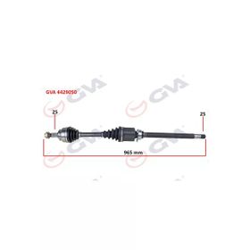 Gva 4429050 Sağ Milli Doblo 1.6 Mjt At/Mt 10- 965.5 mm Komple Aks
