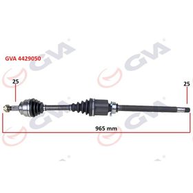 Gva 4429050 Sağ Milli Doblo 1.6 Mjt At/Mt 10- 965.5 mm Komple Aks