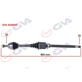 Gva 4429050 Sağ Milli Doblo 1.6 Mjt At/Mt 10- 965.5 mm Komple Aks