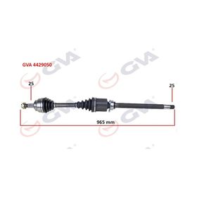Gva 4429050 Sağ Milli Doblo 1.6 Mjt At/Mt 10- 965.5 mm Komple Aks