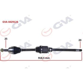 Gva 4429124 Sağ Fiorino-Bipper-Nemo 1.3 Mjt M/t Euro5 13- İç Aks Kafalı Komple Aks