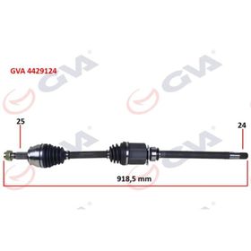 Gva 4429124 Sağ Fiorino-Bipper-Nemo 1.3 Mjt M/t Euro5 13- İç Aks Kafalı Komple Aks