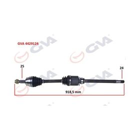 Gva 4429124 Sağ Fiorino-Bipper-Nemo 1.3 Mjt M/t Euro5 13- İç Aks Kafalı Komple Aks