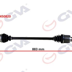 Gva 4450820 883 mm Sağ Bipper 1.4 Hdı 07 Komple Aks