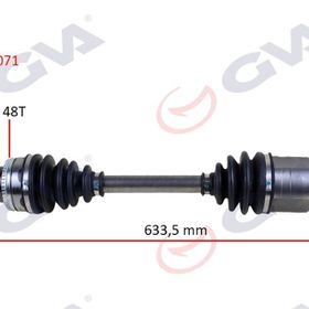 Gva 4471071 633 mm E12 Abs'li Corolla Sol Komple Aks